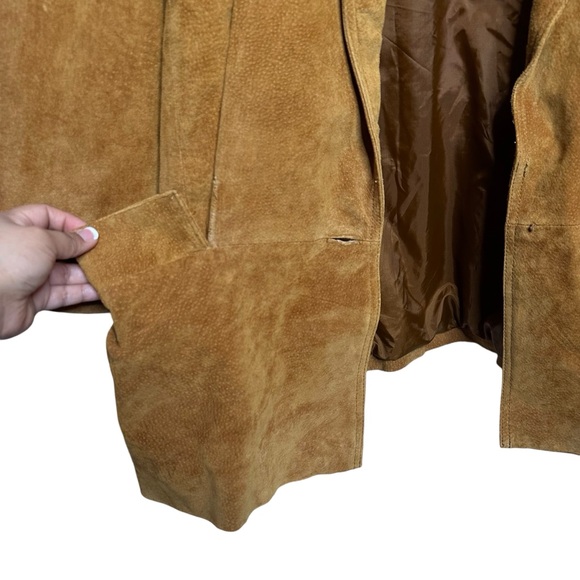 Vintage 90s Hunters Run 100% suede leather jacket size XXL - Picture 9 of 14